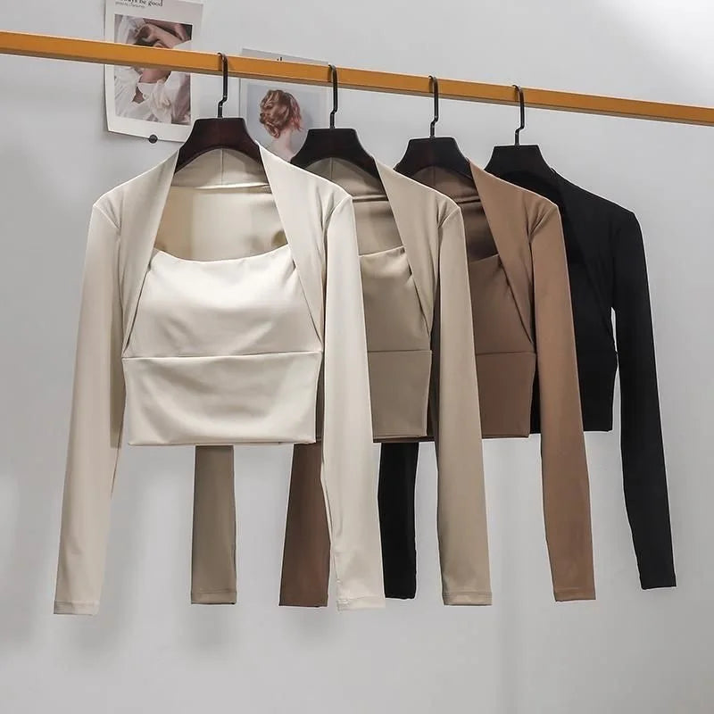 Long Sleeve Fitness Crop Top