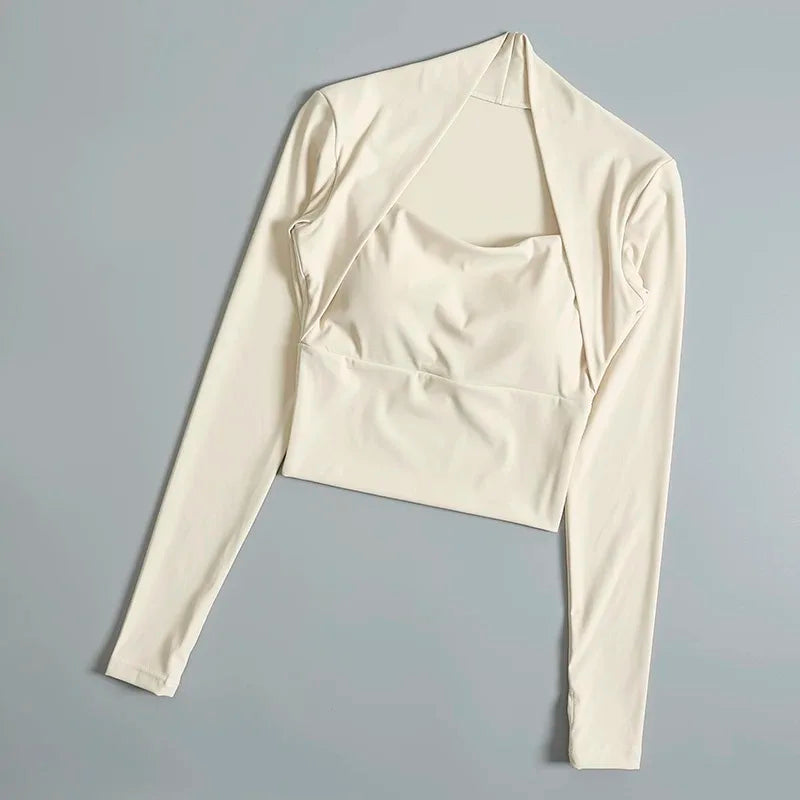 Long Sleeve Fitness Crop Top