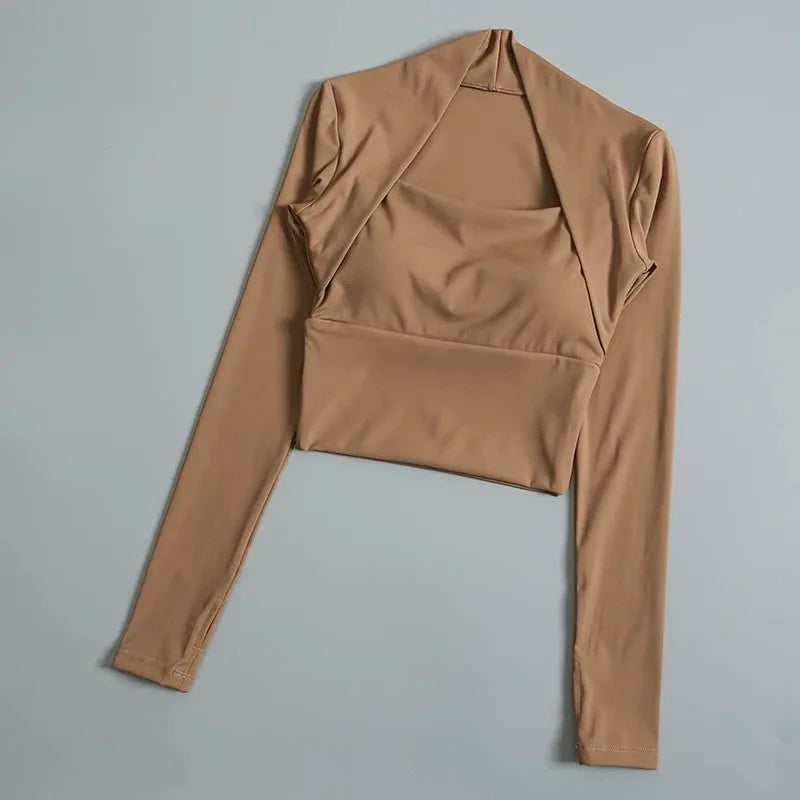 Long Sleeve Fitness Crop Top