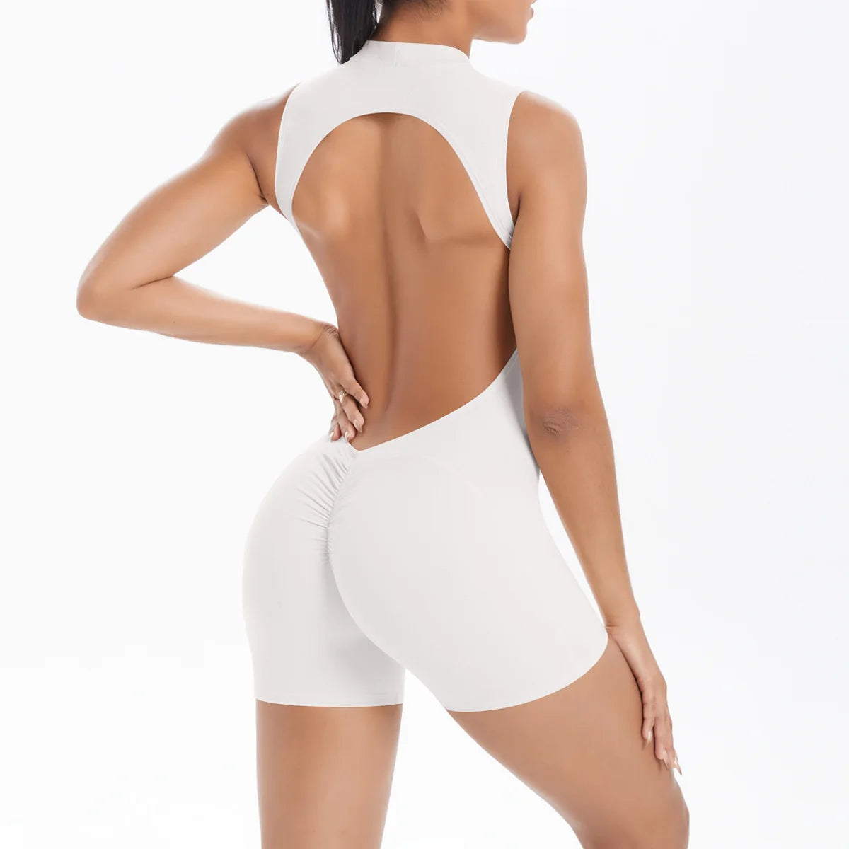 Zip-Up Yoga Jumpsuit