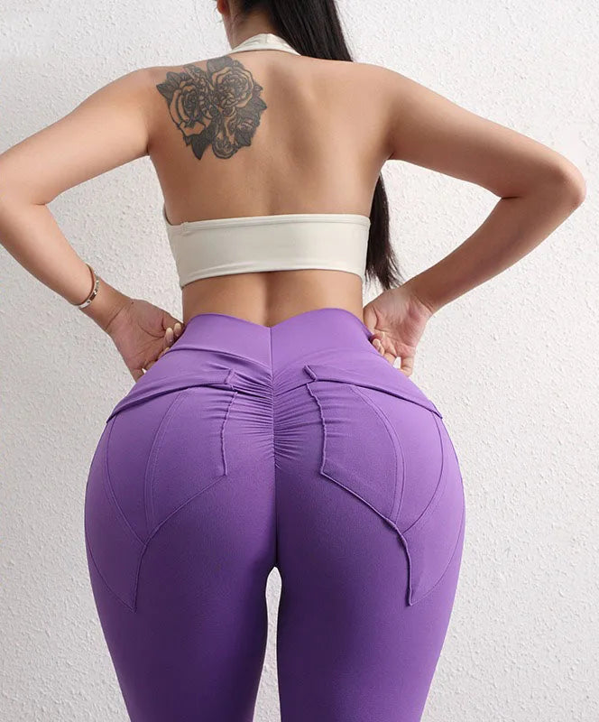 V-Back Pocket Yoga Leggings
