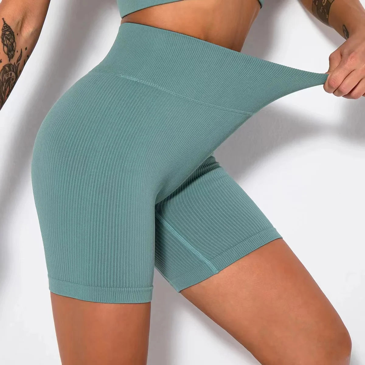 High Waist Push-Up Yoga Shorts