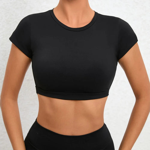 Breathable Backless Gym Crop Top