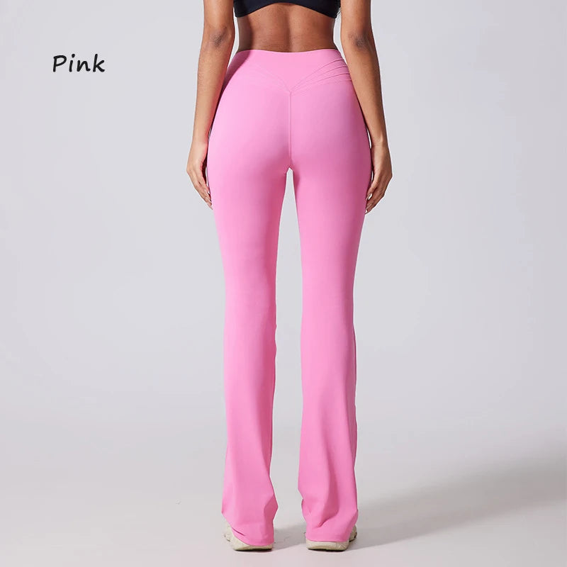 High Waist Flared Yoga Pants