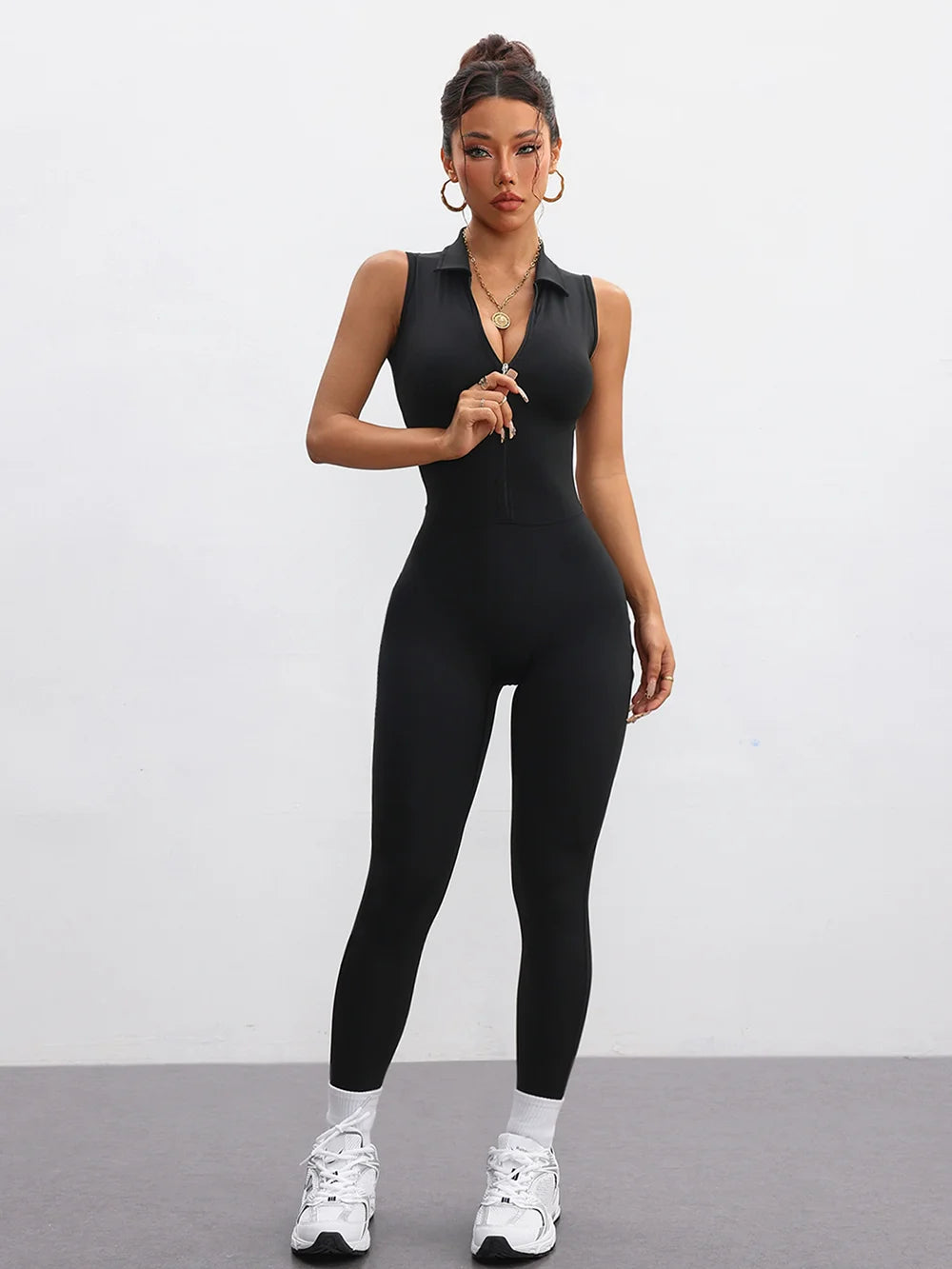 Mesh Back Yoga Jumpsuit