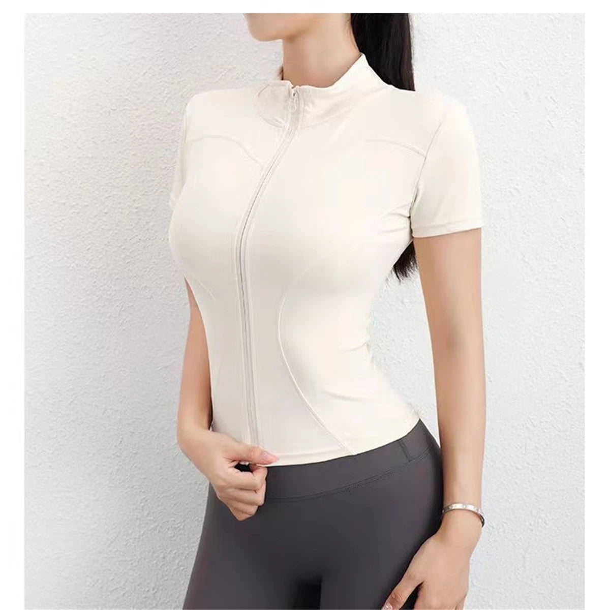 Full-Zip Slim Yoga Top