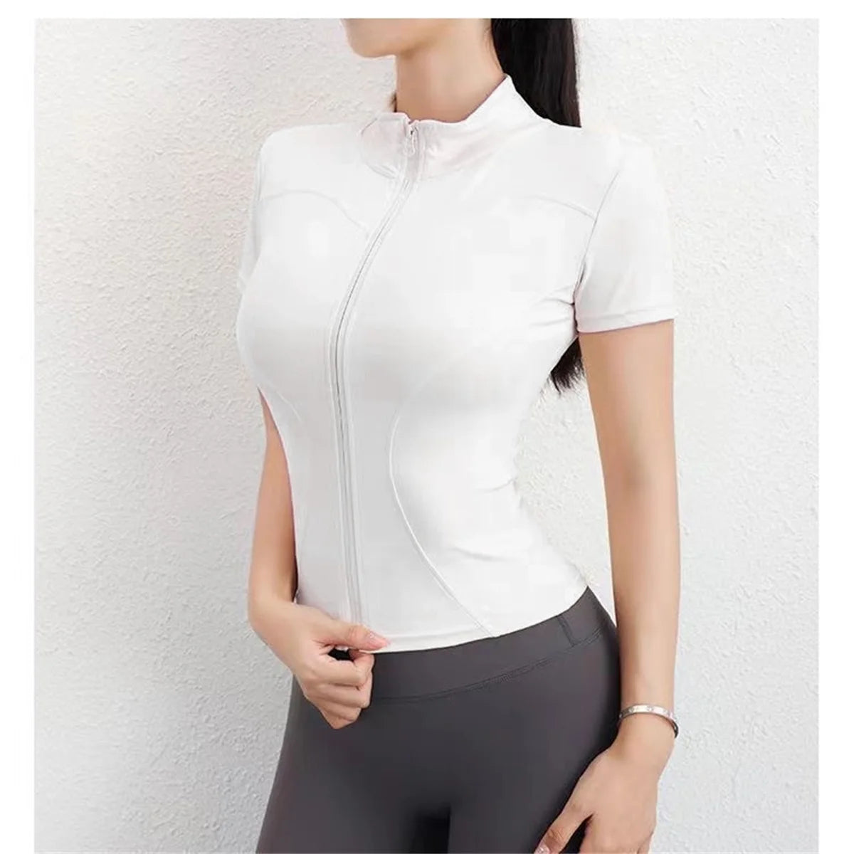Full-Zip Slim Yoga Top