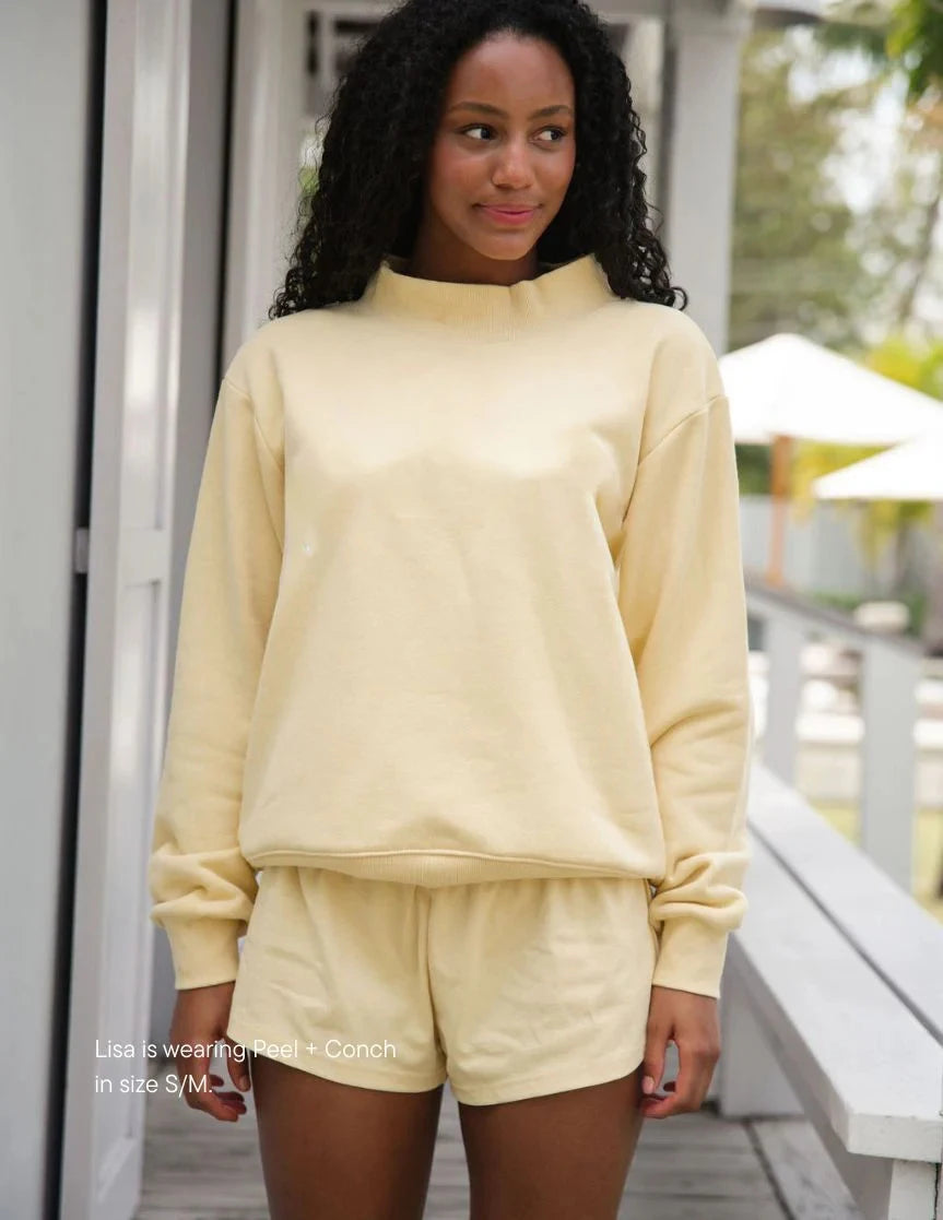 Casual Mock Neck Sweatshirt