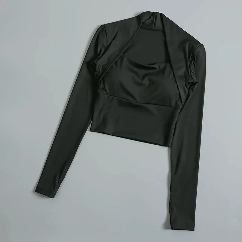 Long Sleeve Fitness Crop Top