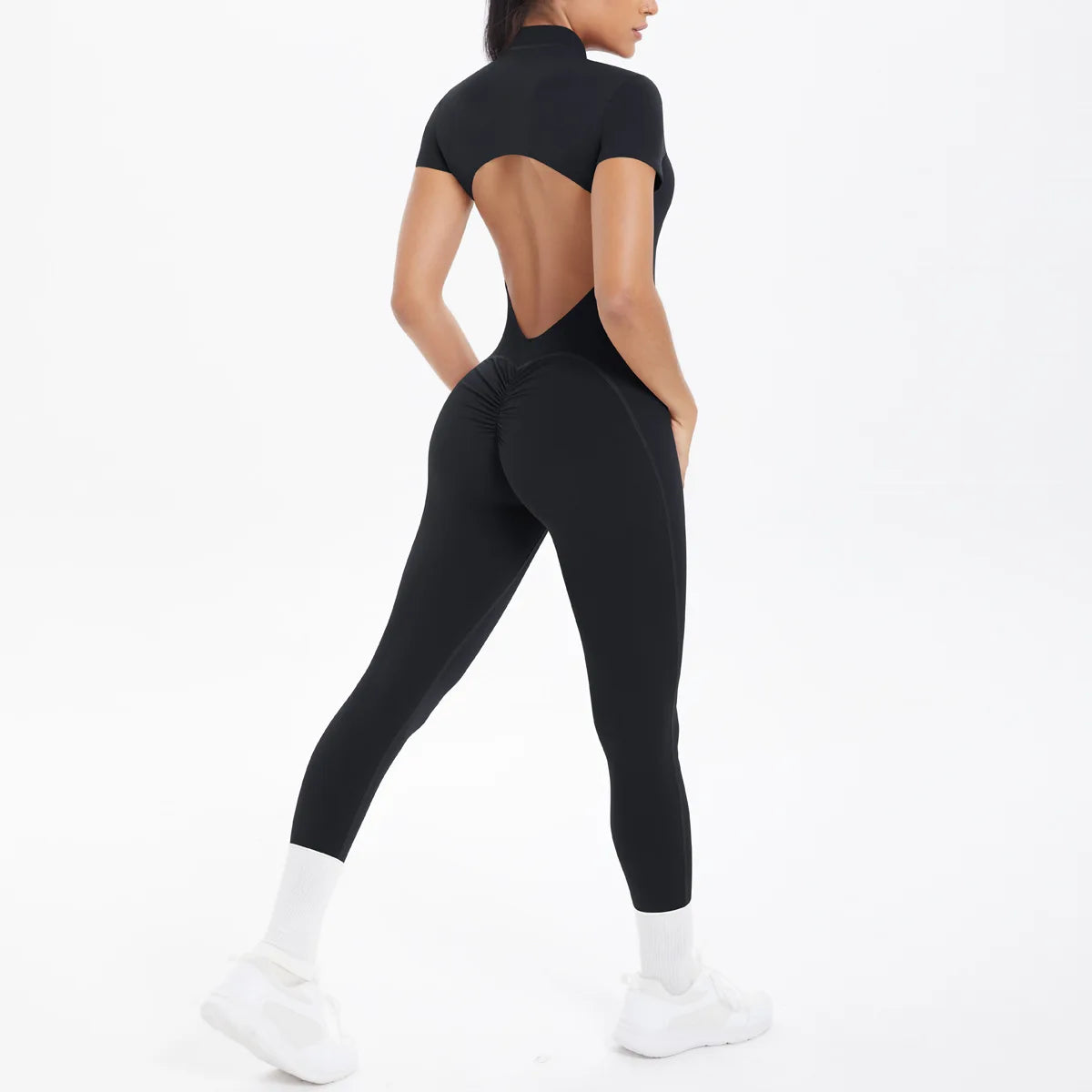 Zip-Up Yoga Jumpsuit