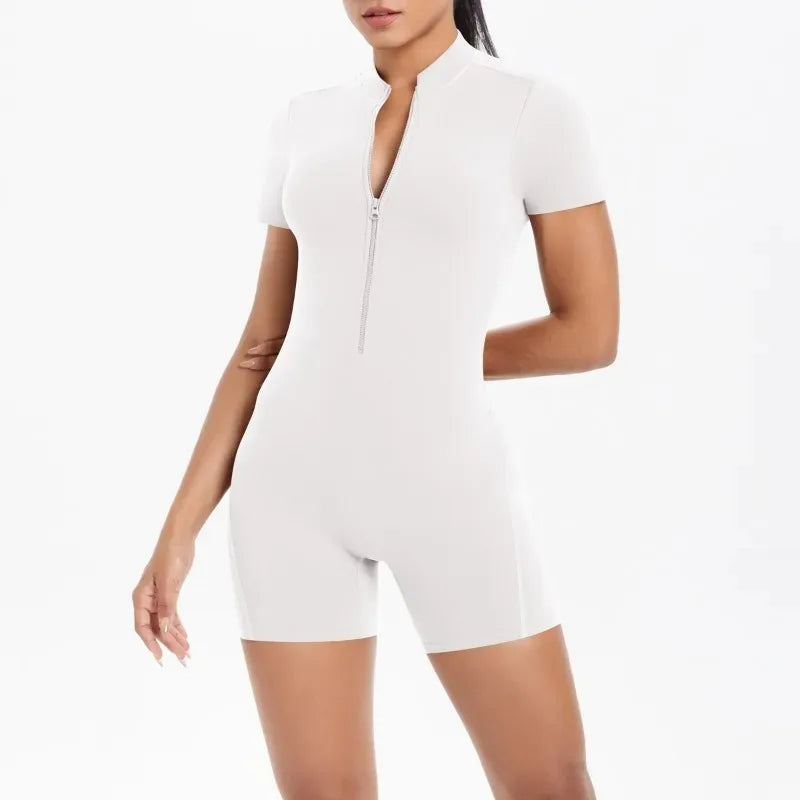 Zip-Up Yoga Jumpsuit