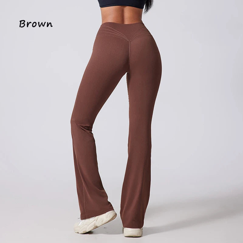 High Waist Flared Yoga Pants