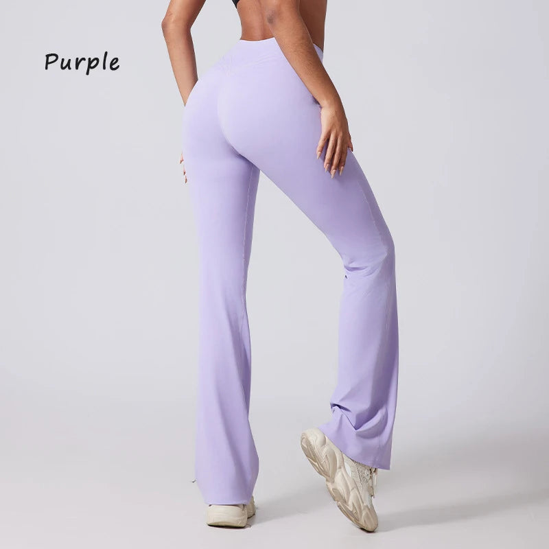 High Waist Flared Yoga Pants