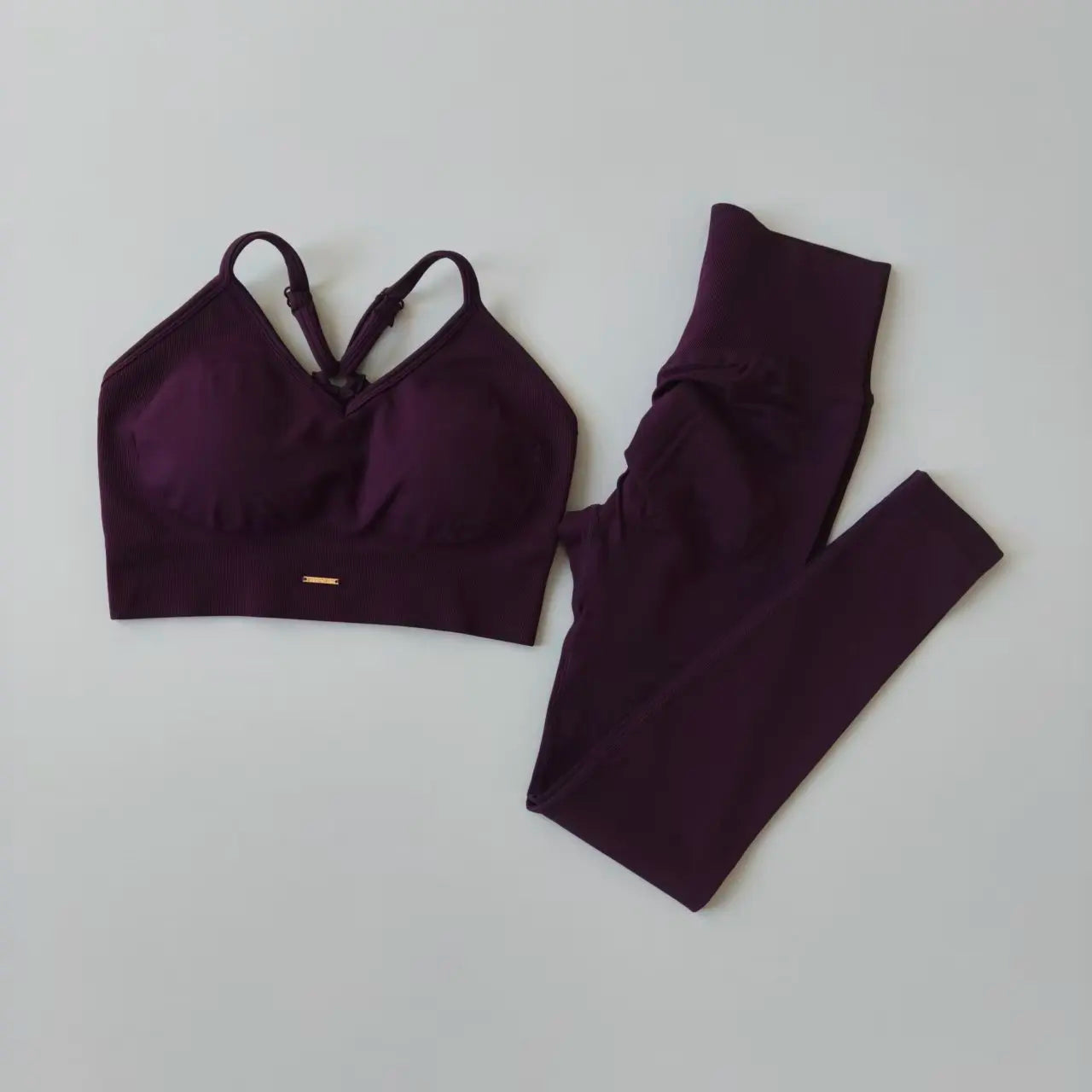 Peach High-Waist Fitness Set