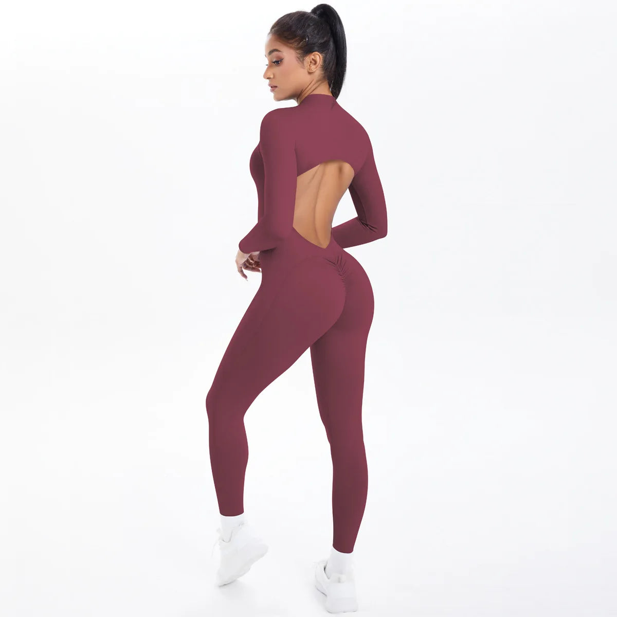Zip-Up Yoga Jumpsuit