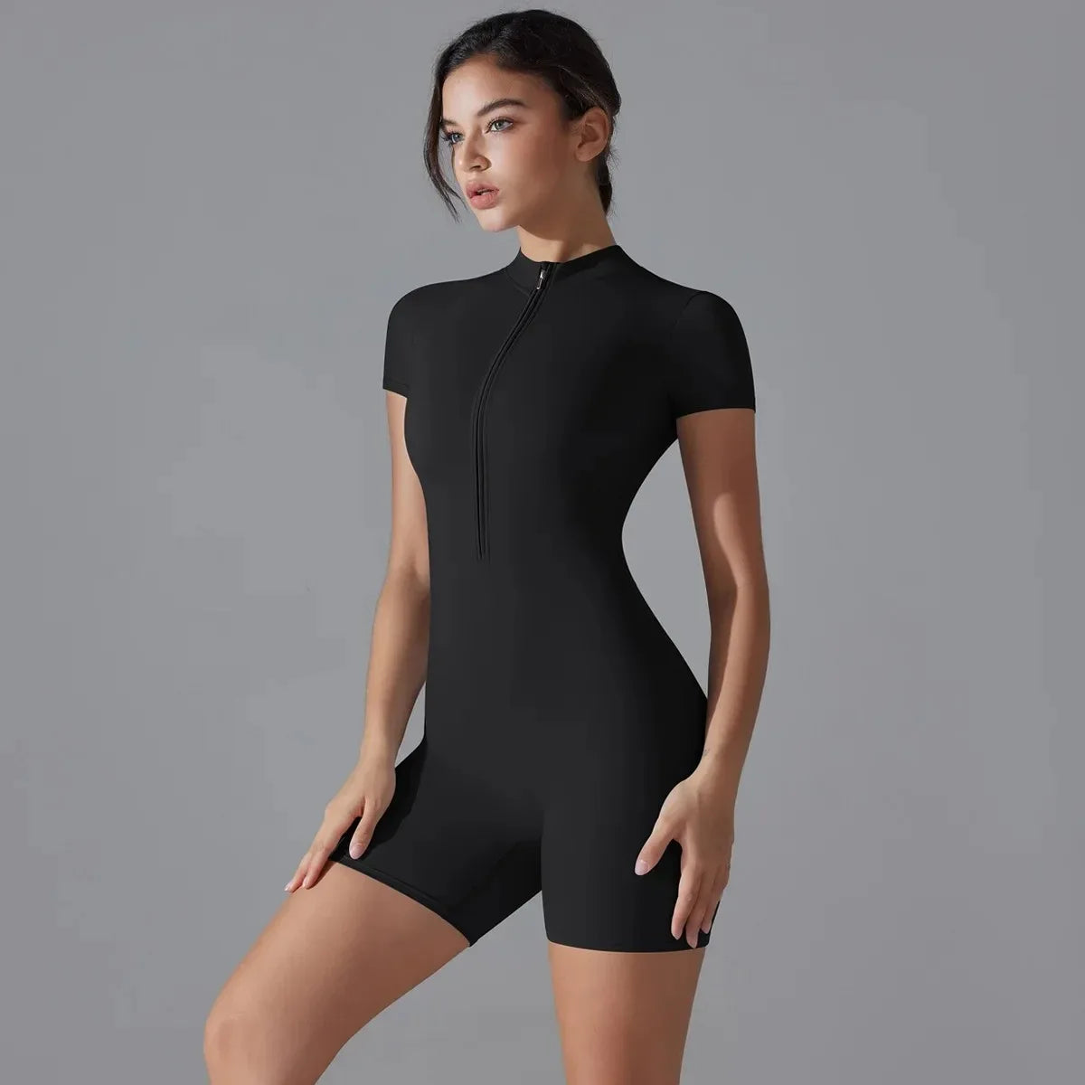 Zip-Up Yoga Jumpsuit